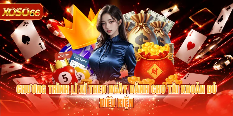 Khuyến Mãi XOSO66 2 Chương trình lì xì theo ngày dành cho tài khoản đủ điều kiện