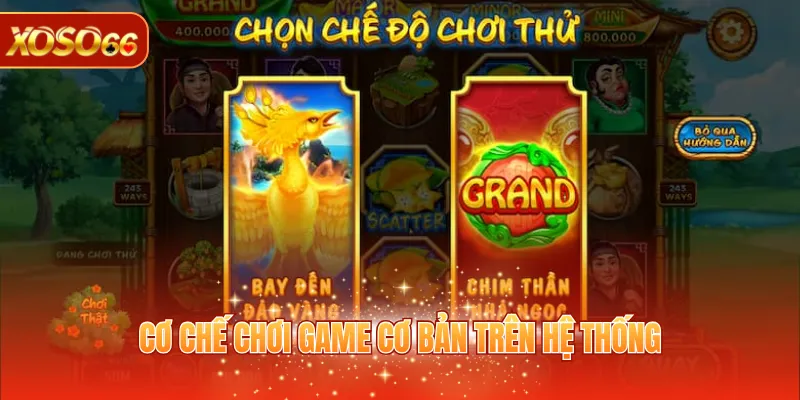 Ăn Khế Trả Vàng - Trải Nghiệm Quay Hũ Săn Vàng Cực Hấp Dẫn 3 Cơ chế chơi game cơ bản trên hệ thống